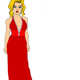 2D Projects: Lady In Red